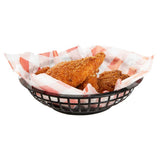 Olympia Kristallon PP Food Baskets Round Black 200x50mm (6 Pack)