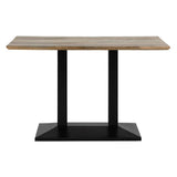 Bolero Loft Rectangle Dining Table with Wooden Top