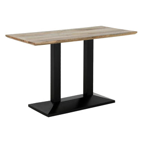 Bolero Loft Rectangle Dining Table with Wooden Top
