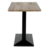 Bolero Loft Rectangle Dining Table with Wooden Top
