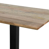 Bolero Loft Rectangle Dining Table with Wooden Top