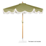 Bolero Sicily Round Parasol 2.5m Diameter Green Mix