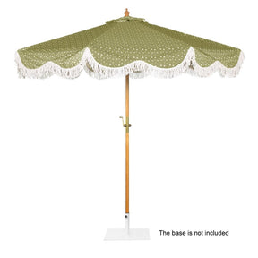 Bolero Sicily Round Parasol 2.5m Diameter Green Mix