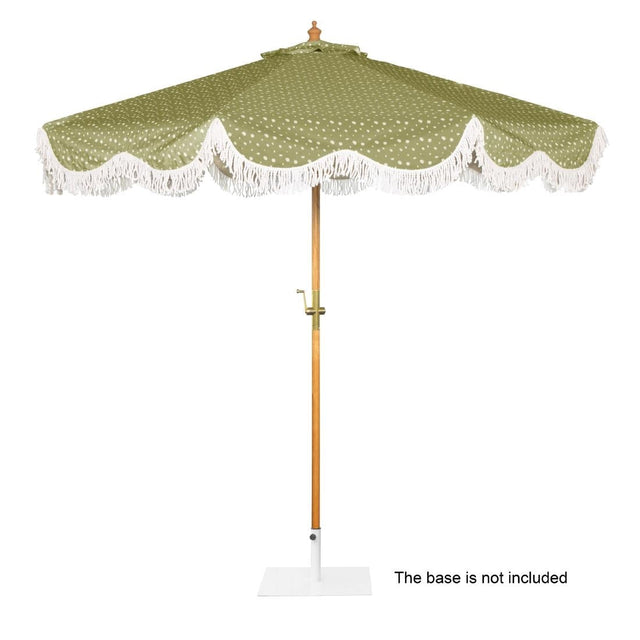 Bolero Sicily Round Parasol 2.5m Diameter Green Mix