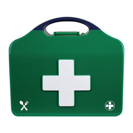 JF026 Masterchef Catering BS8599-1 First Aid Kit - Small - Aura3 Box - Small - Green