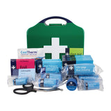 JF026 Masterchef Catering BS8599-1 First Aid Kit - Small - Aura3 Box - Small - Green