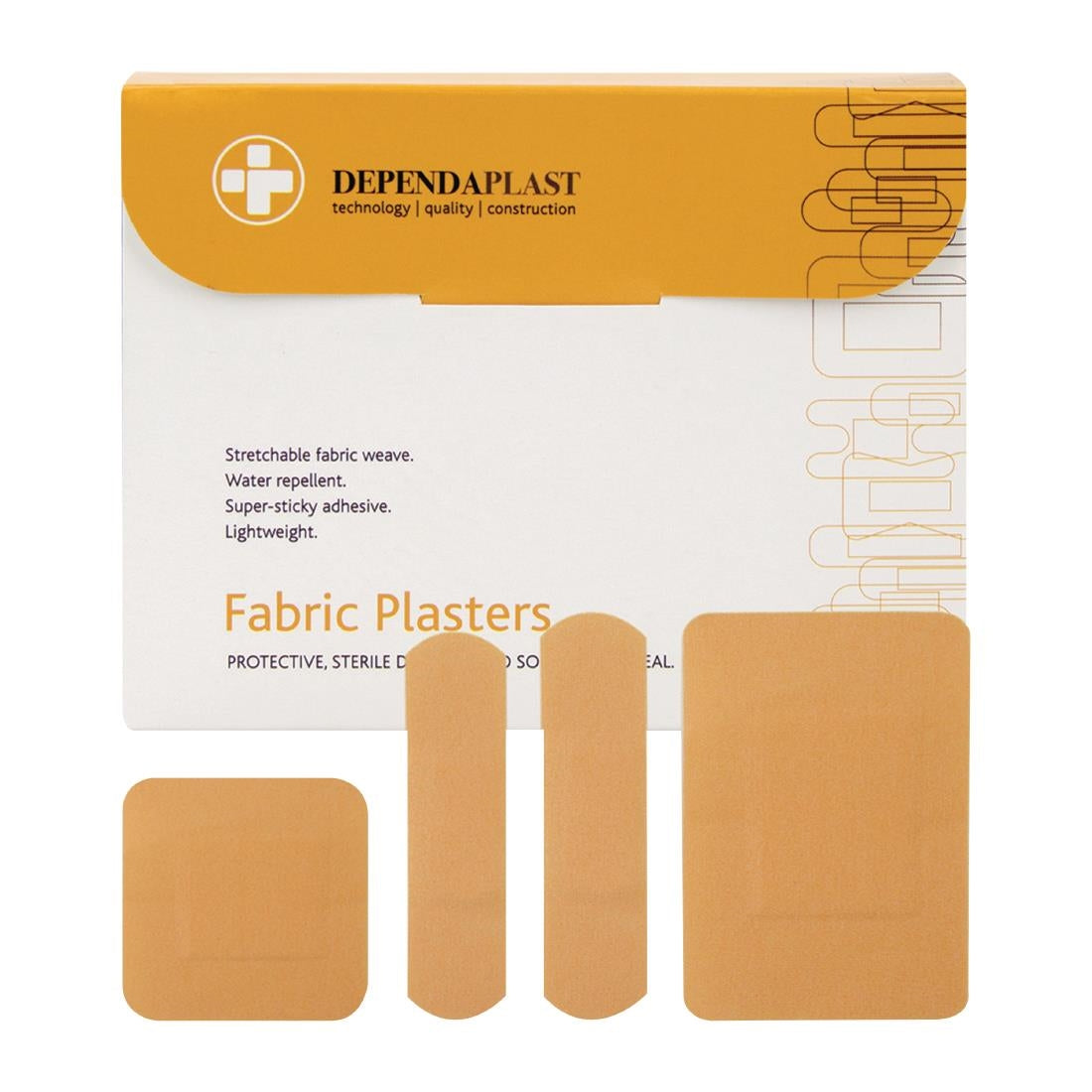 JF036 Dependaplast Advanced Fabric Plasters Assorted box of 100