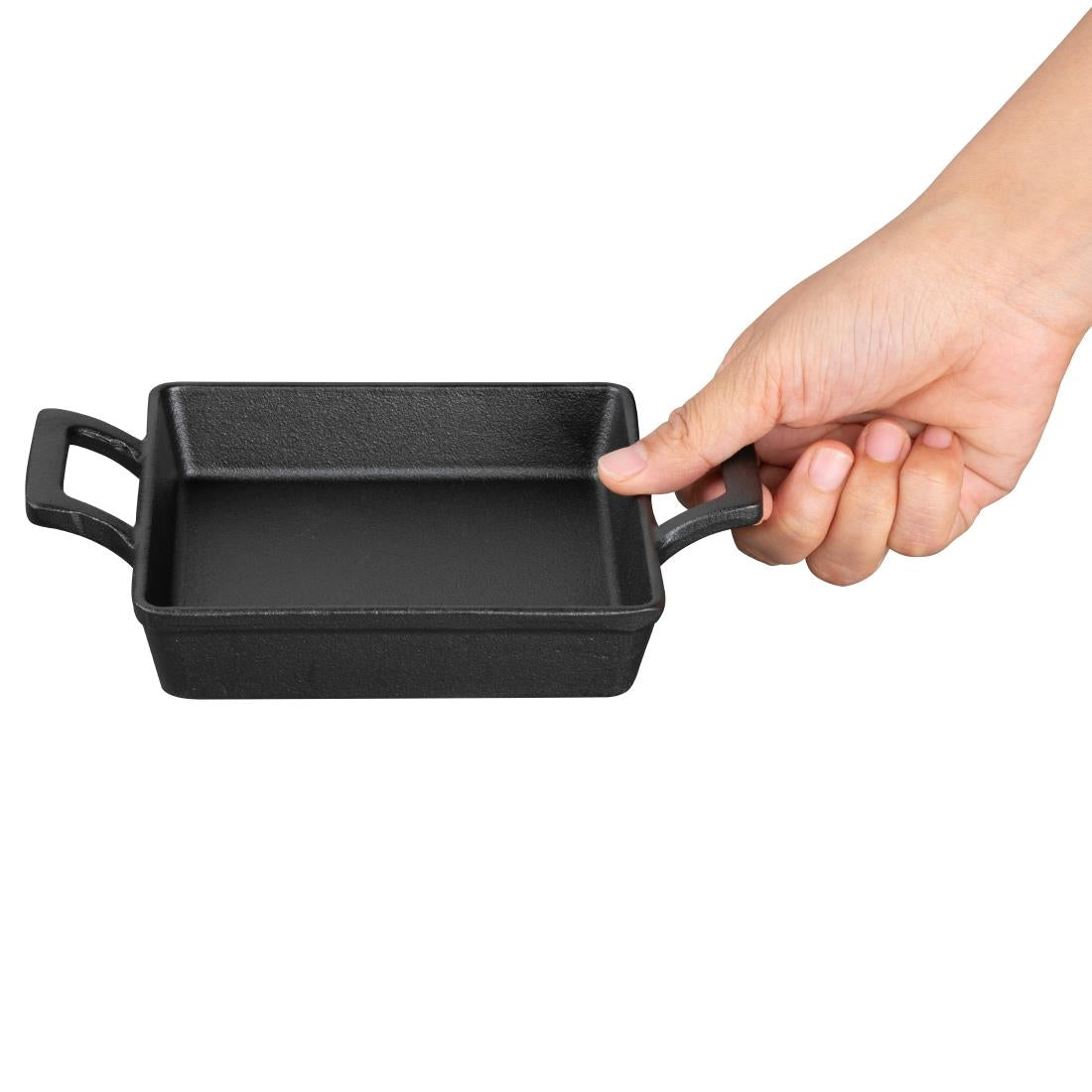 Olympia Cast Iron Square Eared Dish 130x130mm