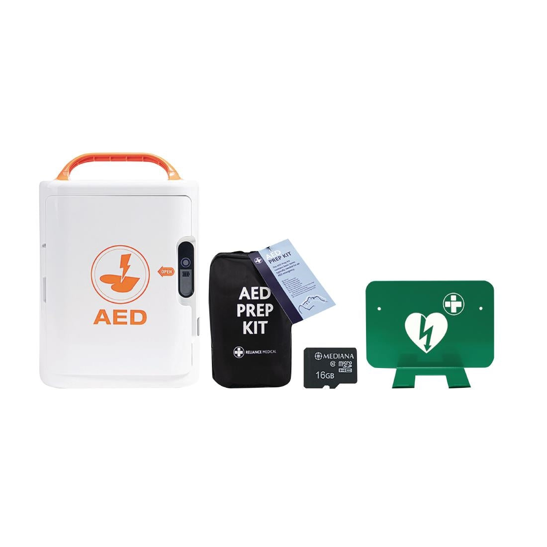 JF046 Mediana A16 Fully Automatic Defib Bundle Including SD Card/Bracket & Prep Kit