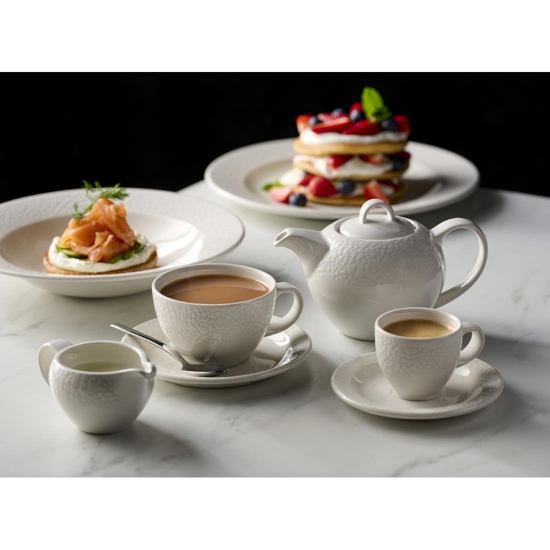 JF612 Churchill Viana White Teapot - 426ml (Pack 4) (Direct)