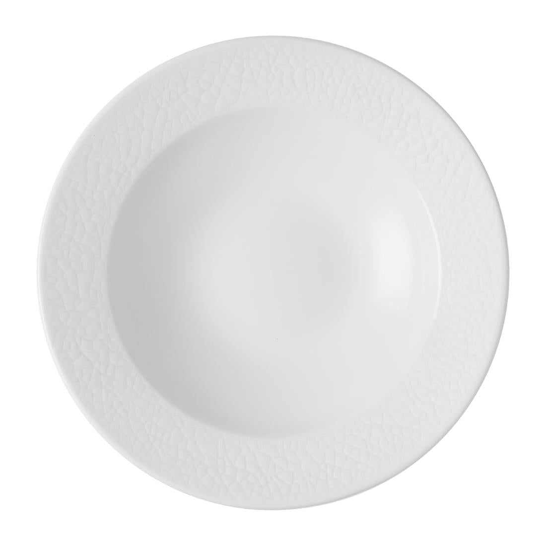 JF608 Churchill Viana White Rimmed Bowl - 249ml (Pack 12) (Direct)