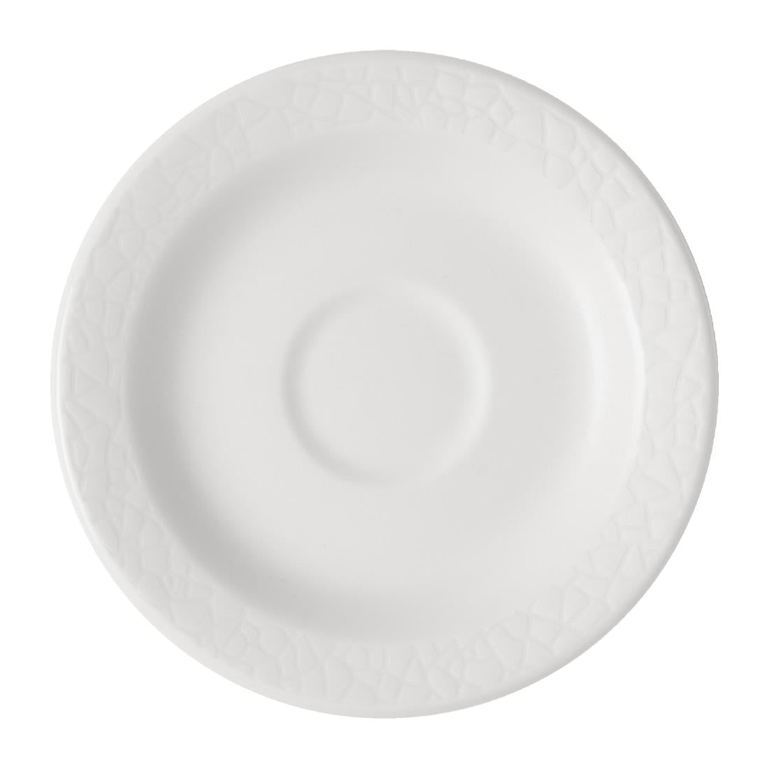 JF610 Churchill Viana White Saucer - 128mm (Pack 12) (Direct)