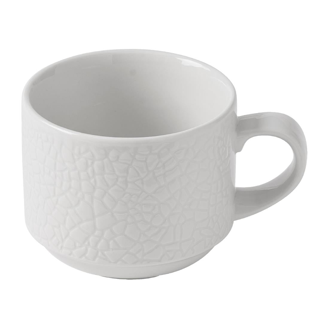 JF619 Churchill Viana White Stacking Cup - 220ml (Pack 12) (Direct)