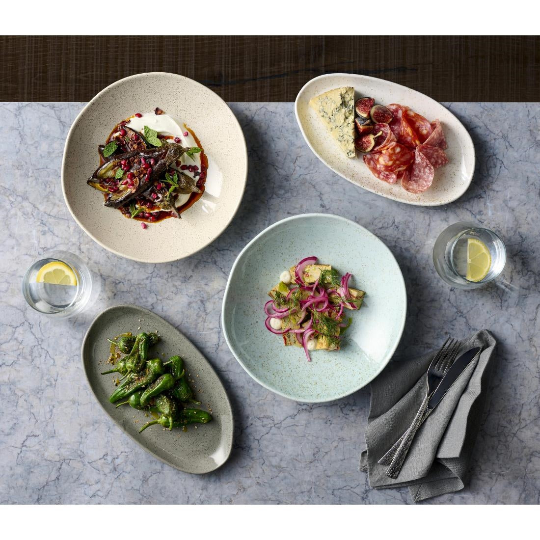 JF640 Churchill Barley White Natural Organic Deep Bowl - 250mm (Pack 6) (Direct)