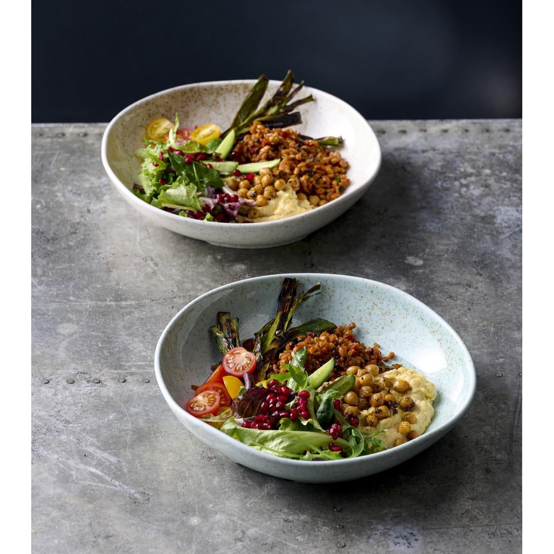 JF640 Churchill Barley White Natural Organic Deep Bowl - 250mm (Pack 6) (Direct)