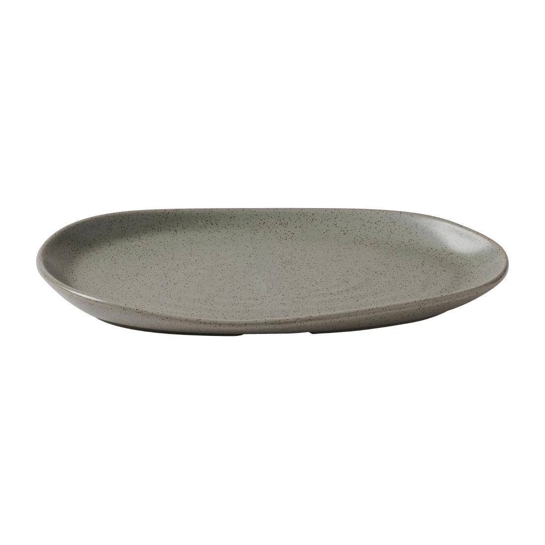 JF651 Churchill Peppercorn Grey Natural Organic Platter - 260x150mm (Pack 6) (Direct)