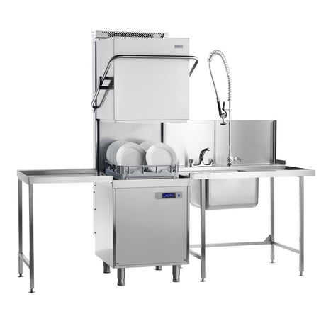 Classeq CP500WSSR Passthrough Dishwasher / Glasswasher with Water Softener & Steam Recovery 3PH 16A