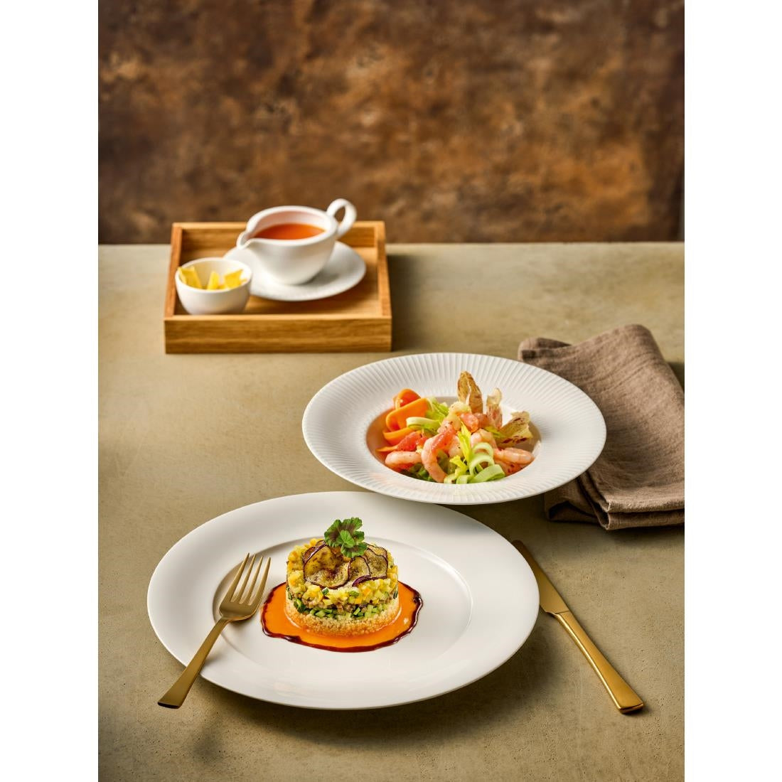 JF867 Vibes Rimmed Plate - 280mm (Pack 6)