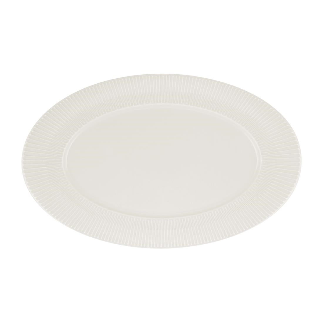JF871 Vibes Rimmed Oval Plate - 240x150mm (Pack 12)