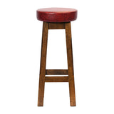 JF967 Wessex High Stool Vintage with Bison Bordeaux Seat (Pack 2) (Direct)