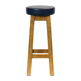 JF974 Wessex High Stool Weathered Oak with Bison Midnight Seat (Pack 2) (Direct)