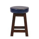 JF979 Wessex Low Stool Dark Walnut with Bison Midnight Seat (Pack 2) (Direct)