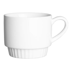 Olympia Café Stacking Mugs White 340ml (6 Pack)