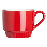 Olympia Café Stacking Mugs Red 340ml (6 Pack)