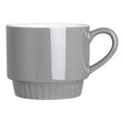 Olympia Café Stacking Mugs Charcoal 340ml (6 Pack)