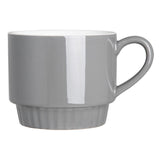 Olympia Café Stacking Mugs Charcoal 340ml (6 Pack)