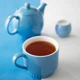 Olympia Café Stacking Mugs Blue 340ml (6 Pack)