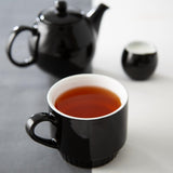 Olympia Café Stacking Mugs Black 340ml (6 Pack)