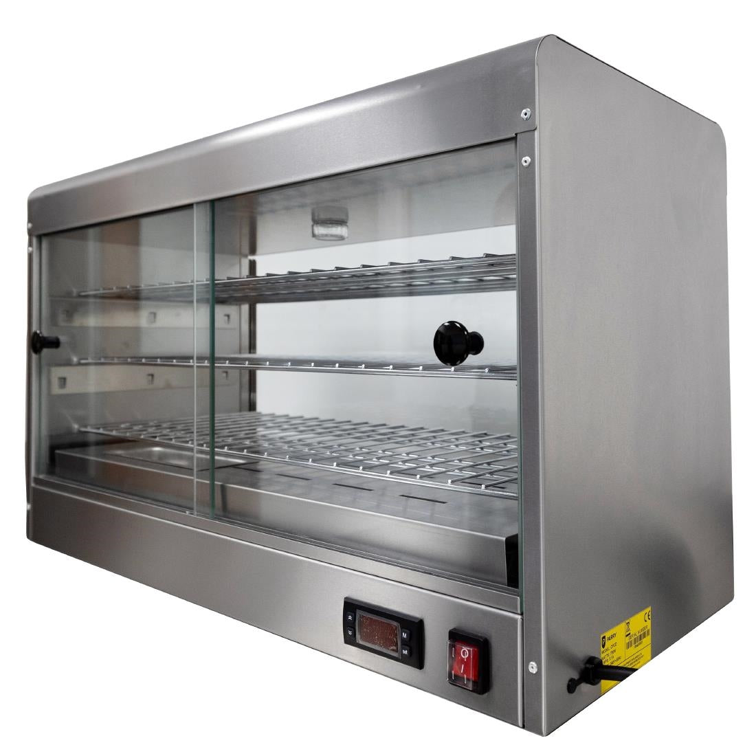 JK037 Parry Electric Heated Pie Cabinet with digital display - 3 shelf CPCD