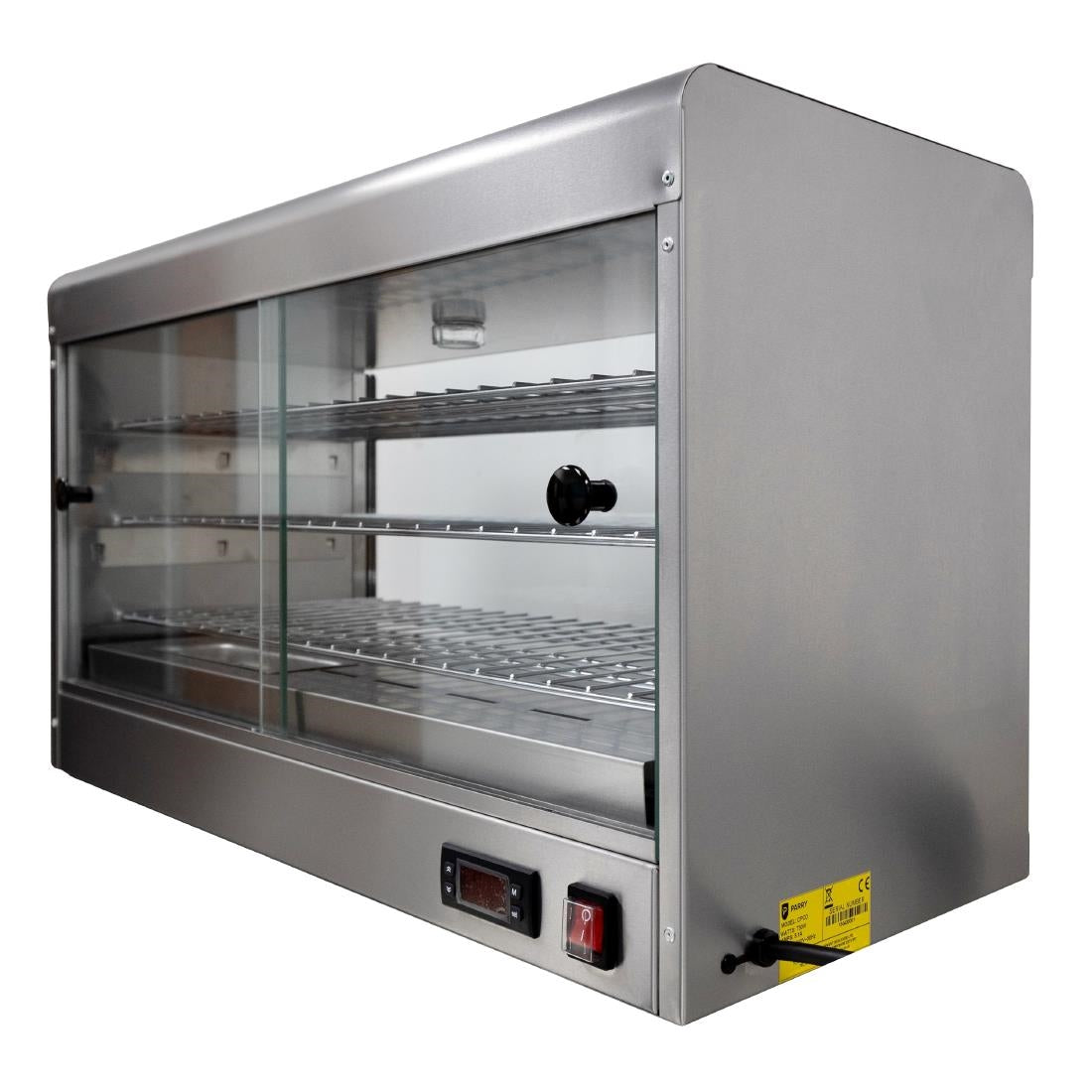 JK037 Parry Electric Heated Pie Cabinet with digital display - 3 shelf CPCD