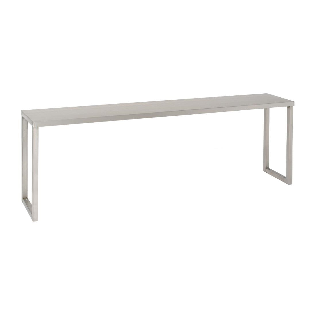 JK047 Parry Stainless Steel Chef's Rack Single Tier Heated 1800 x 350mm SHELFST18350