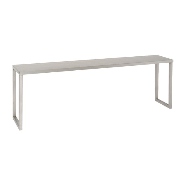 Parry Stainless Steel Single Tier Heated Chefs Rack 1800x350mm