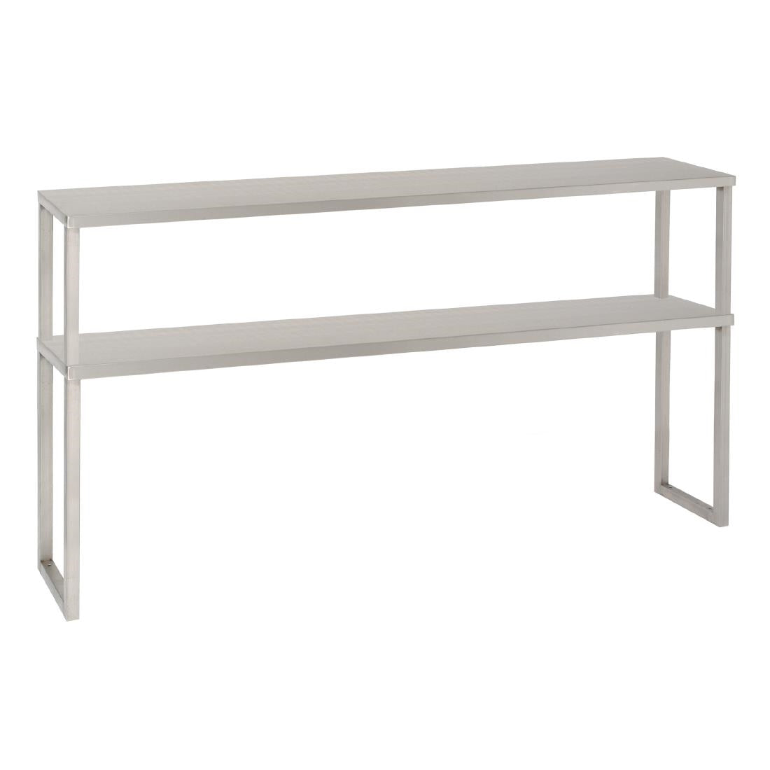 JK049 Parry Stainless Steel Chef's Rack Double Tier Heated 1000 x 350mm SHELFTT10350