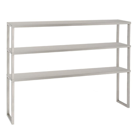 Parry Stainless Steel Three Tier Ambient Chefs Rack with L Bracket 1800x350mm