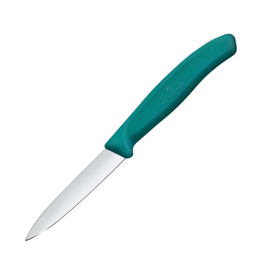 Victorinox Swiss Classic Paring Knife Straight Pointed Green 8cm ( 2 Pack)