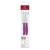 Victorinox Swiss Classic Tomato & Table Knife Wavy Purple 11cm ( 2 Pack)