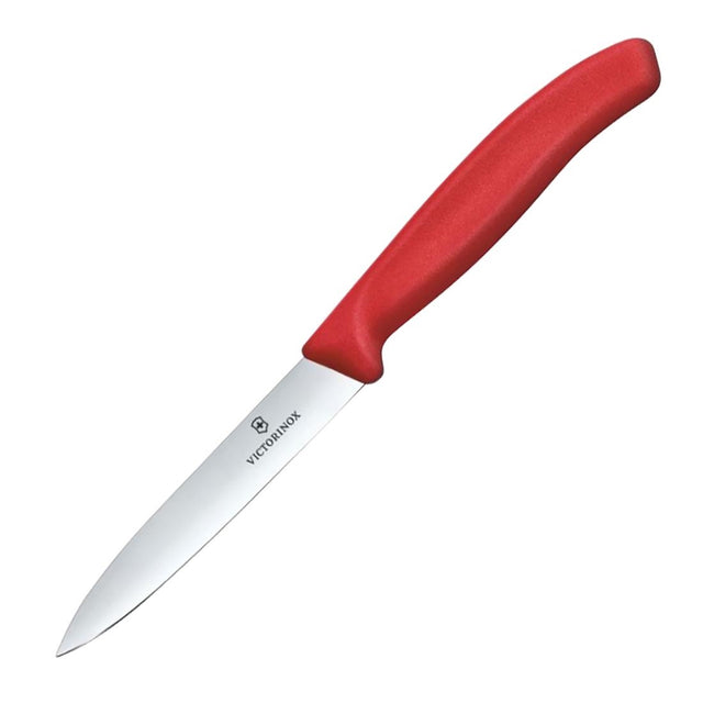 Victorinox Swiss Classic Paring Knife Straight Pointed Tip Red 10cm