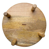 Olympia Mango Wood Round Display Stand with Legs 300x80mm