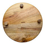 Olympia Mango Wood Round Display Stand with Legs 300x40mm