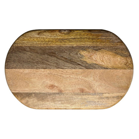 Olympia Mango Wood Rounded Rectangular Display Stand with Legs 350x220mm
