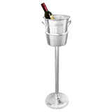 Olympia Wine Bucket Stand Hammered Stainless Steel