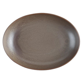 Olympia Ember Oval Bowls Mahogany 265x200mm (4 Pack)