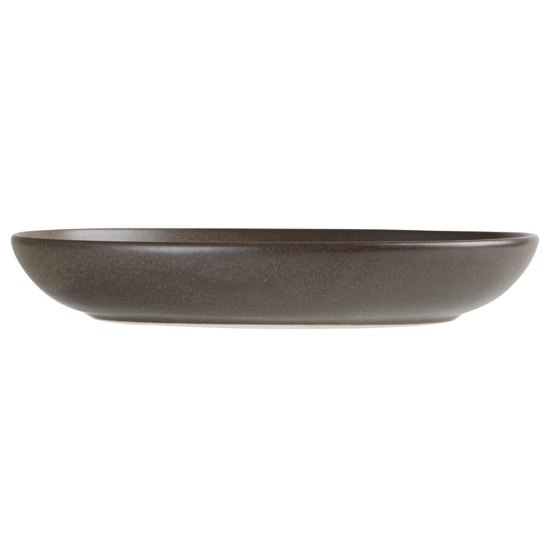 Olympia Ember Oval Bowls Mahogany 265x200mm (4 Pack)