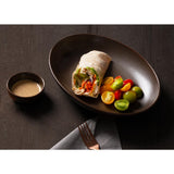 Olympia Ember Oval Bowls Mahogany 265x200mm (4 Pack)