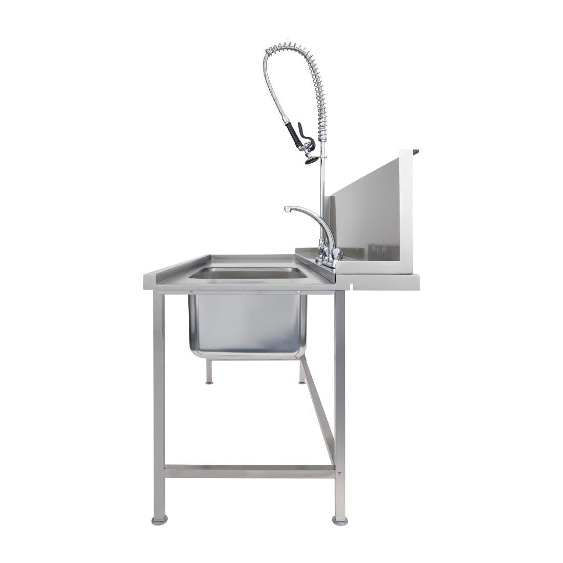 Classeq Pass Through Dishwasher Table with Spray Mixer T15SENL
