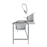 Classeq Pass Through Dishwasher Table with Spray Mixer T15SENL
